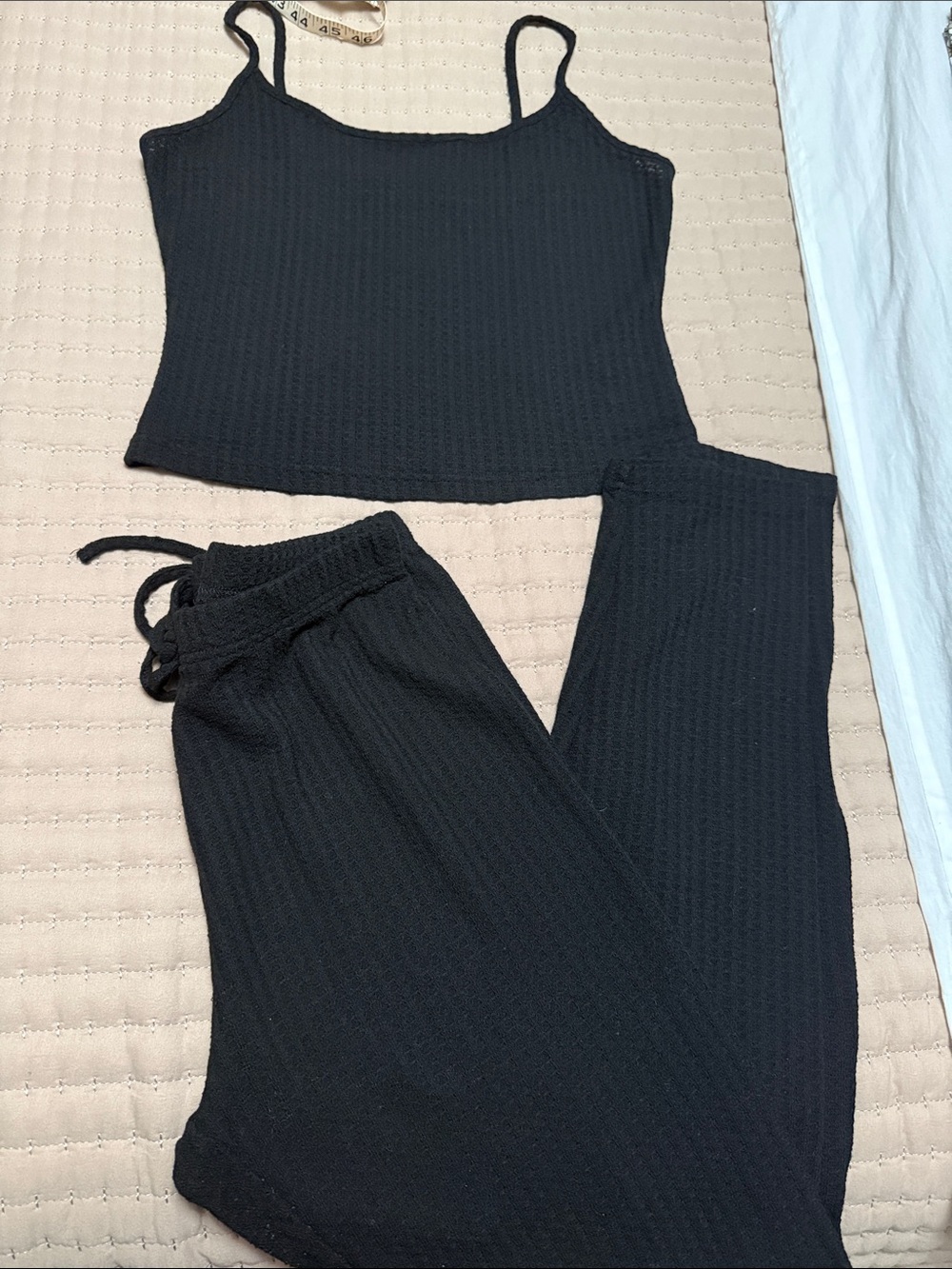 NWT woman’s Black K Ribbed Lounge Bottoms
